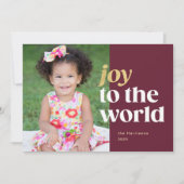 Doe mee met de World Red & Gold Holiday-fotokaart Feestdagenkaart (Voorkant)