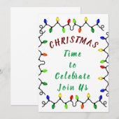 DOE MEE MET DEZE ***KERSTVAKANTIE*** UITNODIGING (Voorkant / Achterkant)