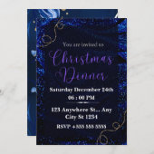 Doe mee met een magische kerstdiner uitnodiging! kaart (Voorkant / Achterkant)