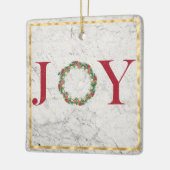 Doe mee met gouden Lijst op marmer Keramisch Ornament (Links)