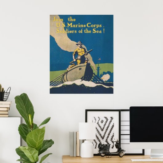 Doe mee met het Amerikaanse mariniers Poster (Thuiskantoor)