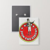 Doe mee met het circus button (Voorkant / Achterkant)