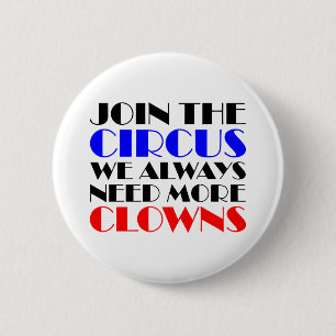 Doe mee met het circus... we hebben altijd meer cl ronde button 5,7 cm