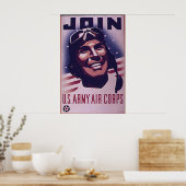 Doe mee met het legervliegtuig poster (Keuken)