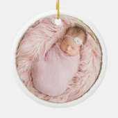 Doe mee met het lijst Kerstmis/Vakantie van de Wer Keramisch Ornament (Achterkant)