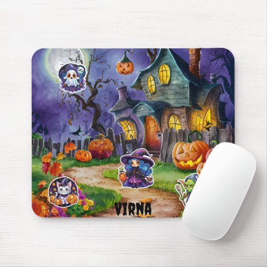 Doe mee met het plezier van de heks! muismat (Met muis)