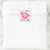 Doe mee met het vieren van Envelope Seal  Vierkante Sticker (Tas)