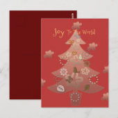 Doe mee met het wereldkerstfeest briefkaart (Voorkant / Achterkant)