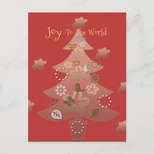 Doe mee met het wereldkerstfeest briefkaart (Voorkant)