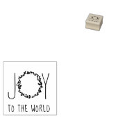 Doe mee met het wereldkerstfeest rubberstempel (Gestempeld)