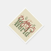 Doe mee met het wereldkerstfeest servet (Hoek)