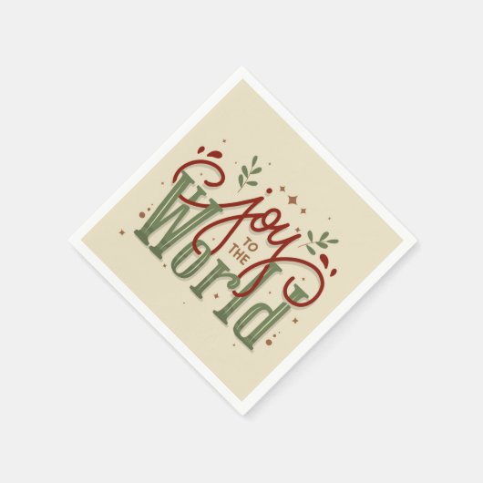 Doe mee met het wereldkerstfeest servet (Hoek)