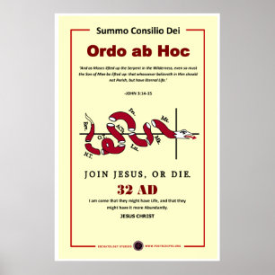 Doe mee met Jezus of sterf Poster