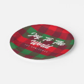 Doe mee met kerstbuffels uit de wereldfamilie papieren bordje (Gekanteld)