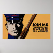 Doe mee met me ~ US Marines Poster (Voorkant)