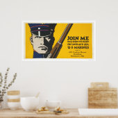 Doe mee met mij - Amerikaanse mariniers Poster (Keuken)