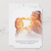 Doe mee met mij in Atlanta | Bruidsfeestverzoek Kaart (Achterkant)