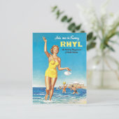 Doe mee met mij in zonnige Rhyl Briefkaart (Staand voorkant)