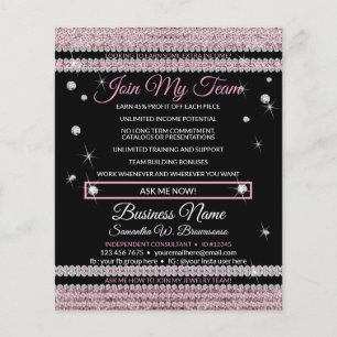 Doe mee met mijn team, juwelen gebllen flyer