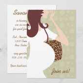 Doe mee met ons baby shower-uitnodiging kaart (Voorkant / Achterkant)