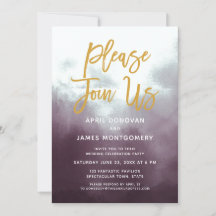 Doe mee met ons borstel typografie bruiloft uitnod