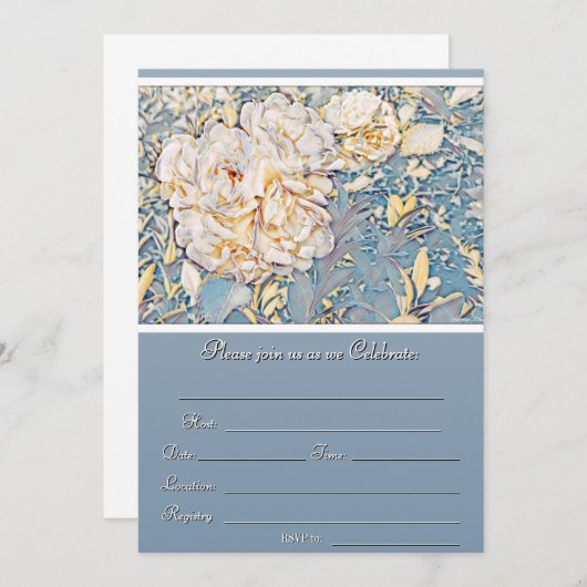 Doe mee met ons feest! kaart (Voorkant / Achterkant)