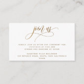 Doe mee met ons, gouden gele Waterverf, Ontvangst Informatiekaartje (Voorkant)