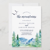 Doe mee met ons in de bergachtige bruiloft kaart (Voorkant)