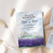 Doe mee met ons in de bergen Schilderachtig Lavend Kaart
