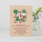 Doe mee met ons kerstfeest kaart (Staand voorkant)