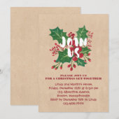 Doe mee met ons kerstfeest kaart (Voorkant / Achterkant)