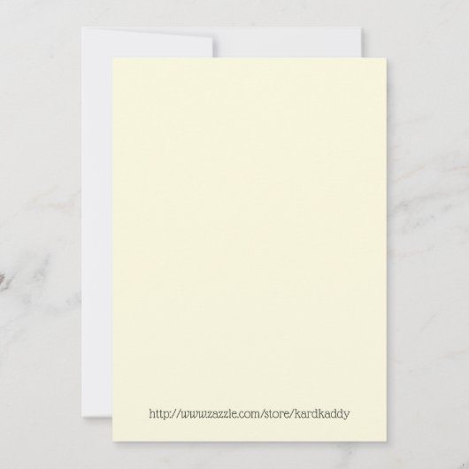 Doe mee met ons Peach Floral Wedding Kaart (Achterkant)