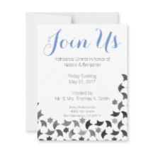 Doe mee met ons repetitief diner | Blauw-witte gri