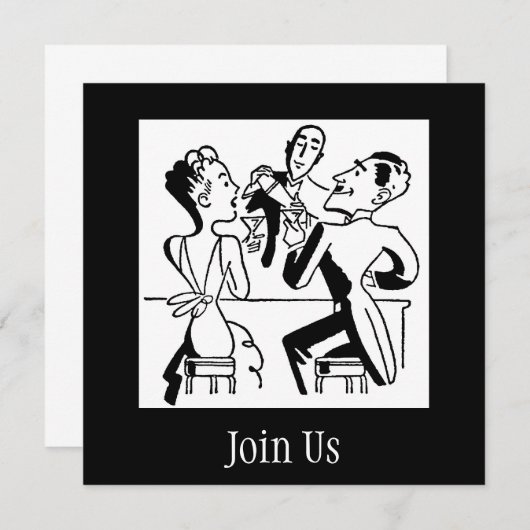 Doe mee met ons uitnodiging (Voorkant / Achterkant)