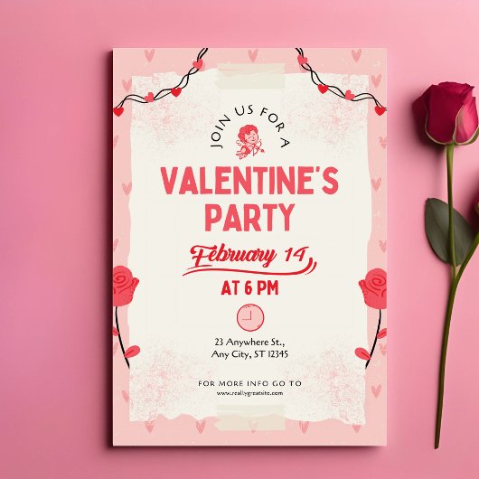 Doe mee met ons Valentijnsfeest Notitiekaartje