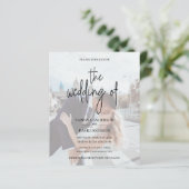 Doe mee met ons voor de uitnodiging voor de trouwf (Staand voorkant)