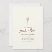 Doe mee met ons voor een Par-T-shirt golfverjaarda Kaart (Voorkant)