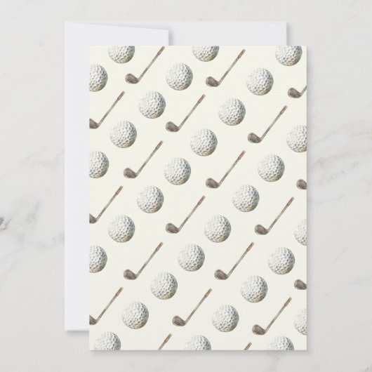 Doe mee met ons voor een Par-T-shirt golfverjaarda Kaart (Achterkant)