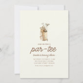 Doe mee met ons voor een Par-T-shirt golfverjaarda Kaart (Voorkant)