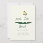 Doe mee met ons voor een Par-T-shirt golfverjaarda Kaart (Voorkant)