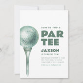 Doe mee met ons voor een Par-T-shirt golfverjaarda Kaart (Voorkant)