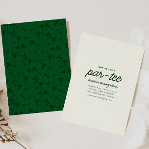 Doe mee met ons voor een Par-T-shirt golfverjaarda Kaart