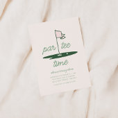 Doe mee met ons voor een Par-T-shirt golfverjaarda Kaart