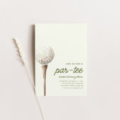 Doe mee met ons voor een Par-T-shirt golfverjaarda Kaart