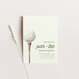 Doe mee met ons voor een Par-T-shirt golfverjaarda Kaart