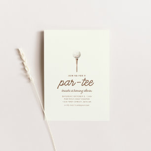 Doe mee met ons voor een Par-T-shirt golfverjaarda Kaart