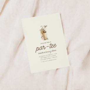 Doe mee met ons voor een Par-T-shirt golfverjaarda Kaart