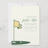 Doe mee met ons voor een Par-T-shirt golfverjaarda Kaart (Voorkant)