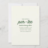 Doe mee met ons voor een Par-T-shirt golfverjaarda Kaart (Voorkant)