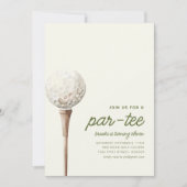 Doe mee met ons voor een Par-T-shirt golfverjaarda Kaart (Voorkant)